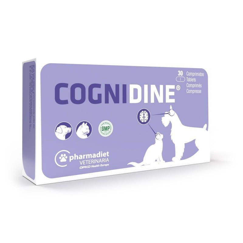 Cognidine Neuroprotector para Perros y Gatos - Suplemento para el Deterioro Cognitivo (30 Comprimidos)