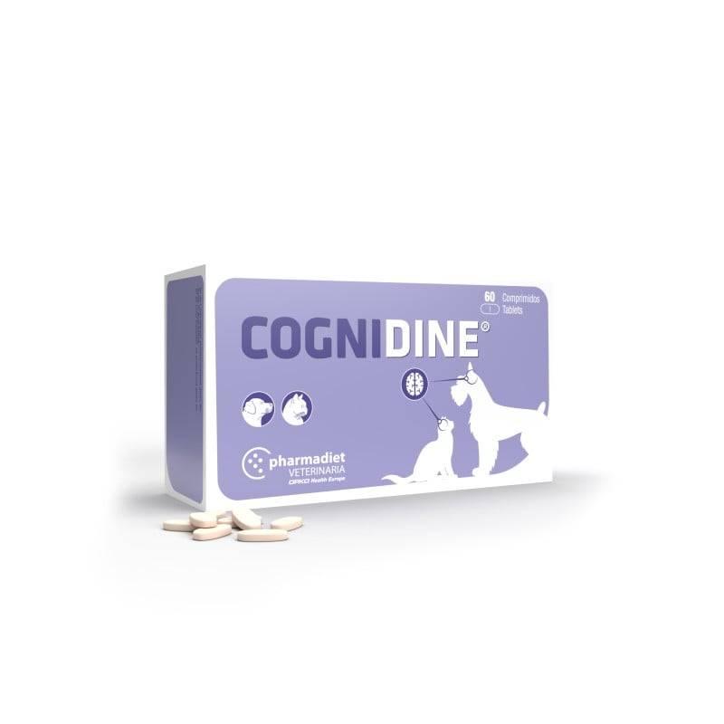 Cognidine Neuroprotector para Perros y Gatos - Suplemento para el Deterioro Cognitivo Senior (60 Comprimidos)