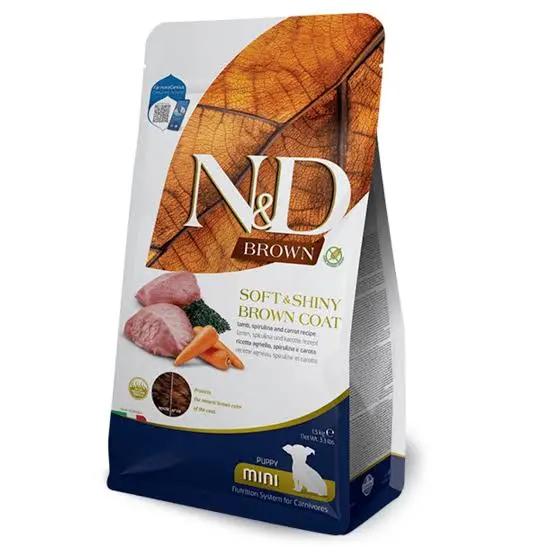 FARMINA ND BROWN PERRO PUPPY CORDERO SPIRULINA MINI 1,5KG
